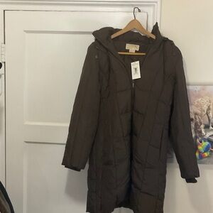Michael Kors Brown Puffer Jacket new tags
